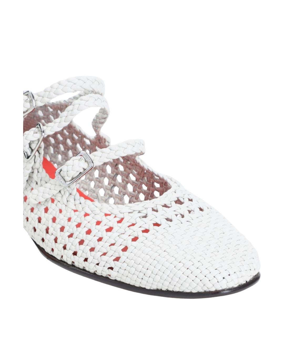 CAREL Белые кожаные балетки, фото 4