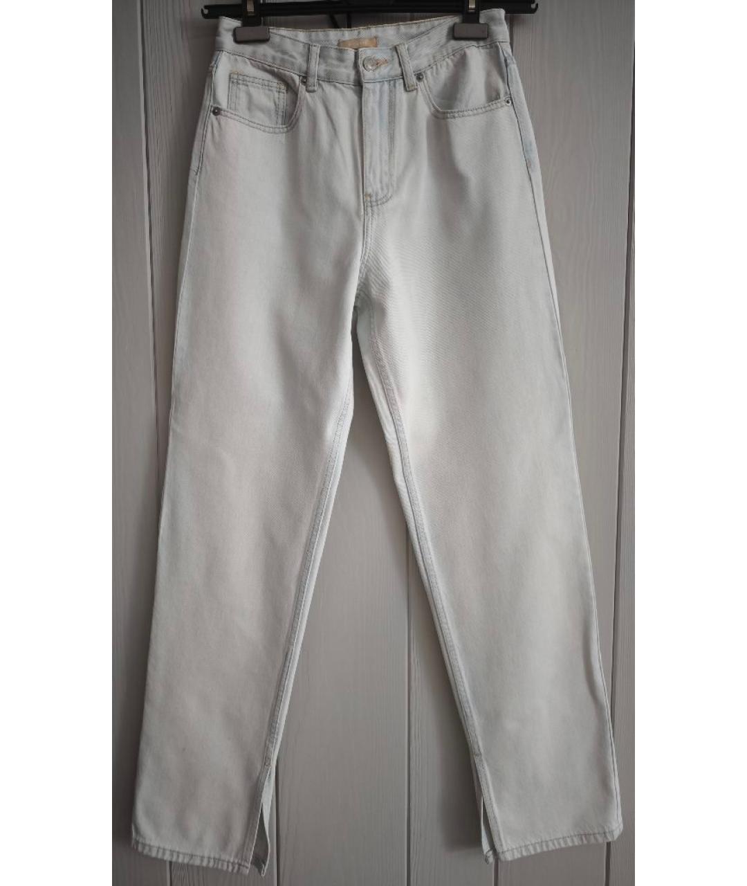 12 STOREEZ Голубые хлопковые прямые джинсы, фото 9