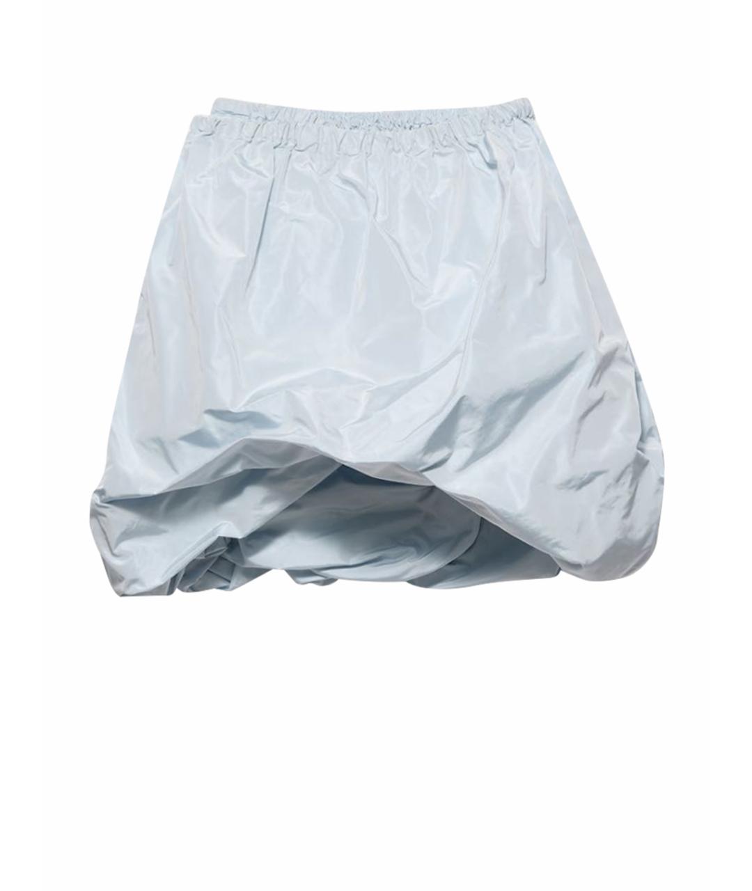 PRADA Голубая юбка миди, фото 1