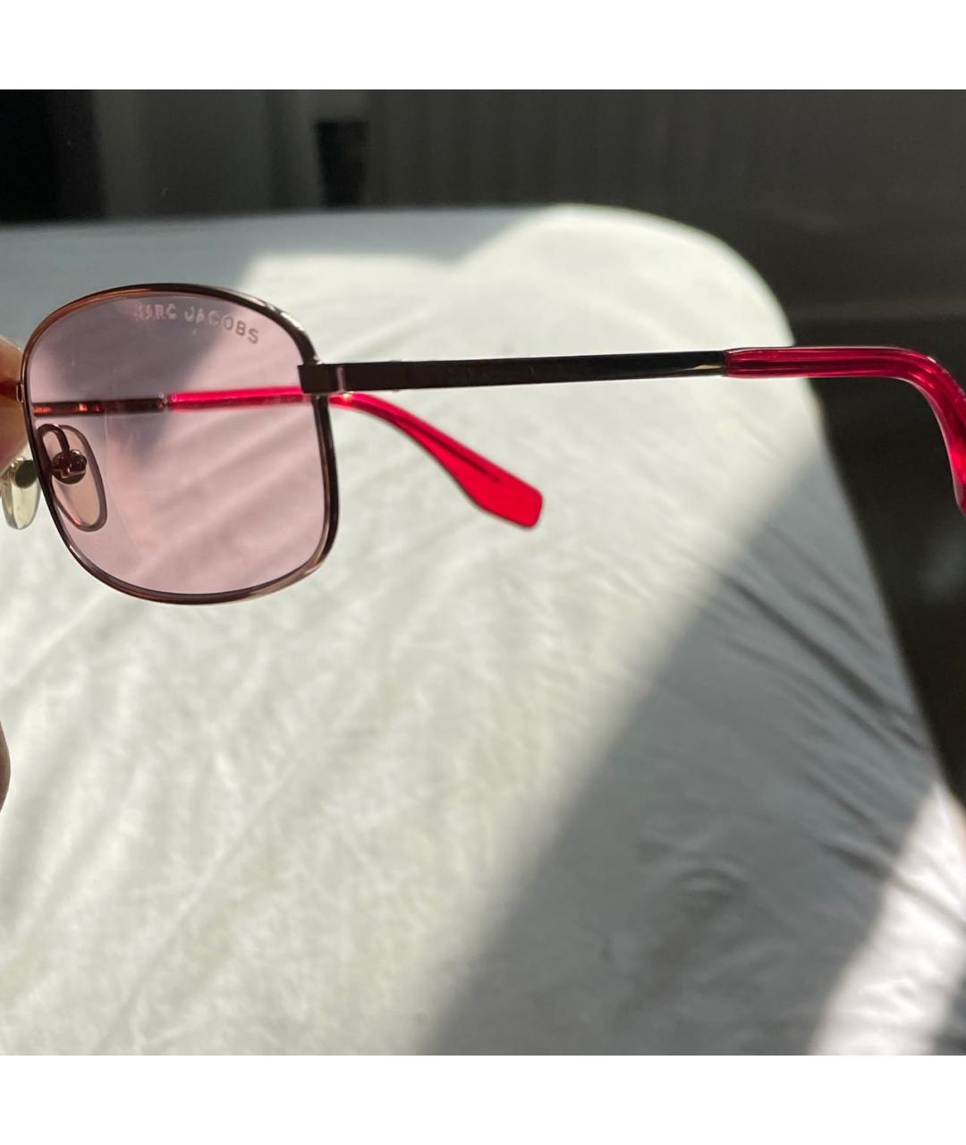 MARC JACOBS Розовые металлические солнцезащитные очки, фото 5