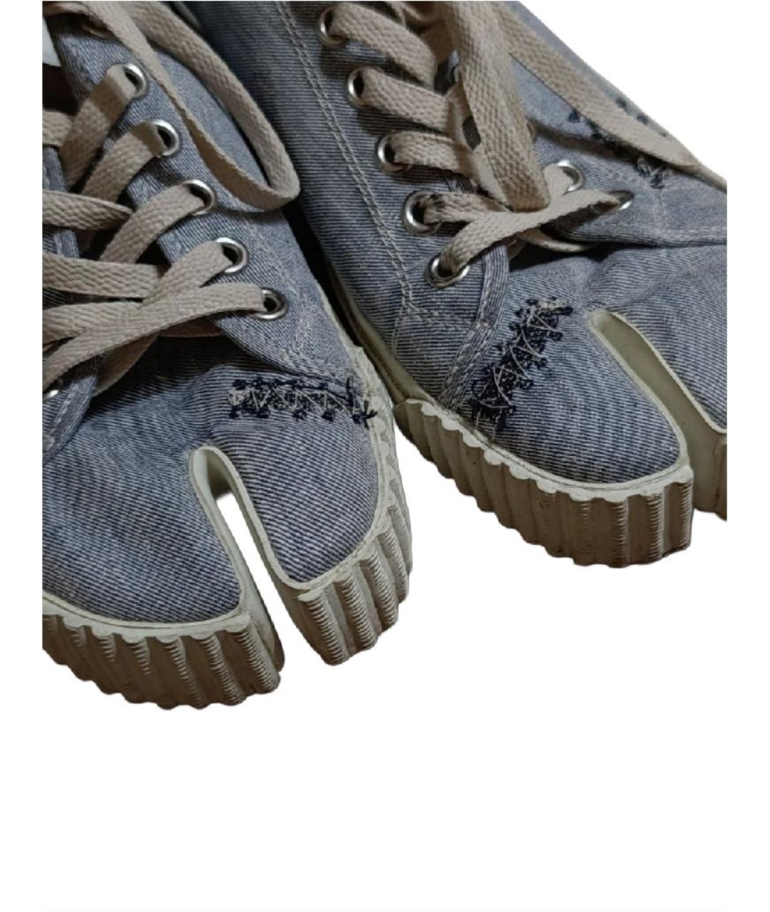 MAISON MARGIELA Синие текстильные кеды, фото 7