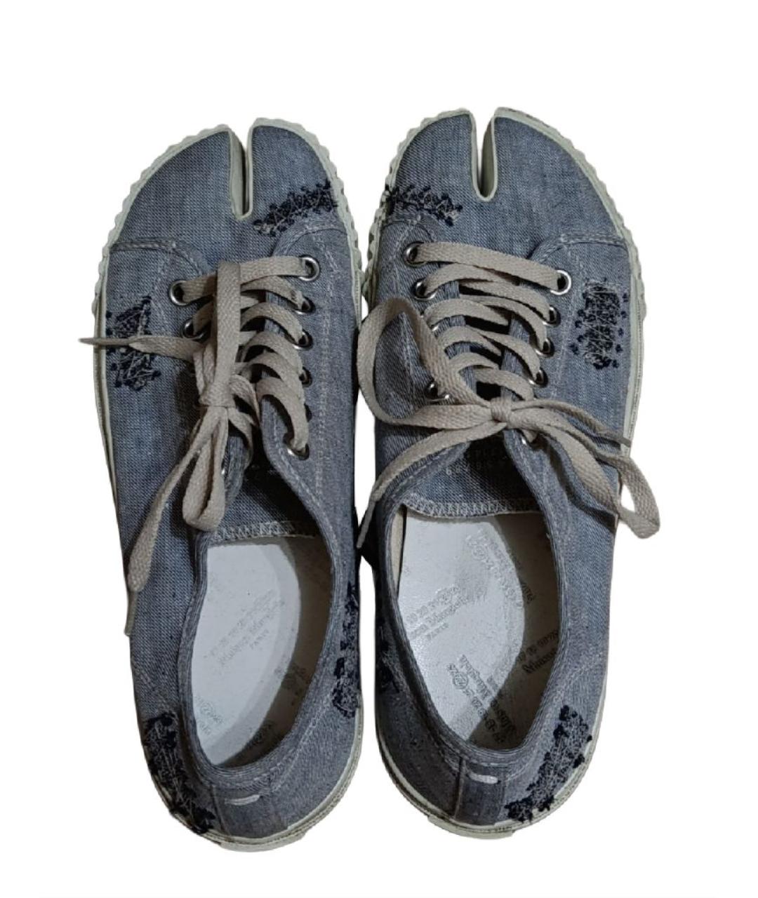 MAISON MARGIELA Синие текстильные кеды, фото 3