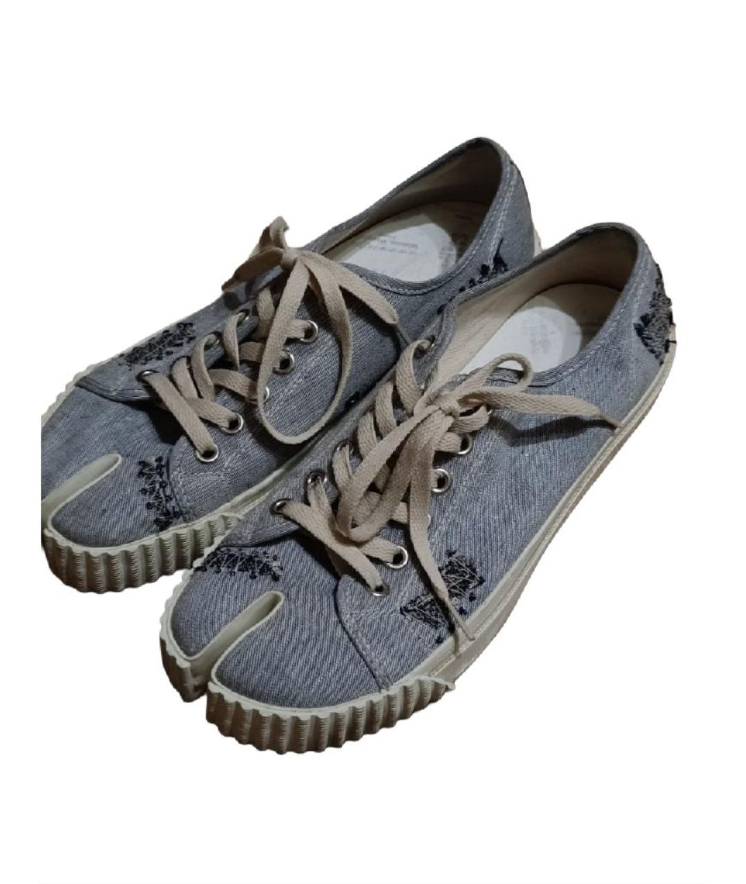 MAISON MARGIELA Синие текстильные кеды, фото 5