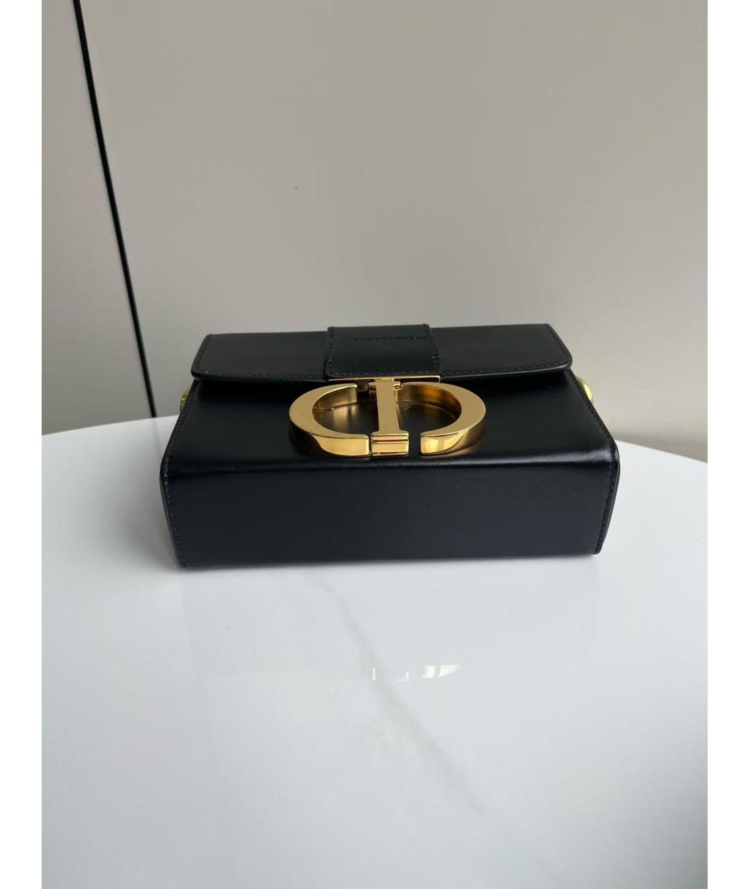 CHRISTIAN DIOR Черная кожаная сумка через плечо, фото 5