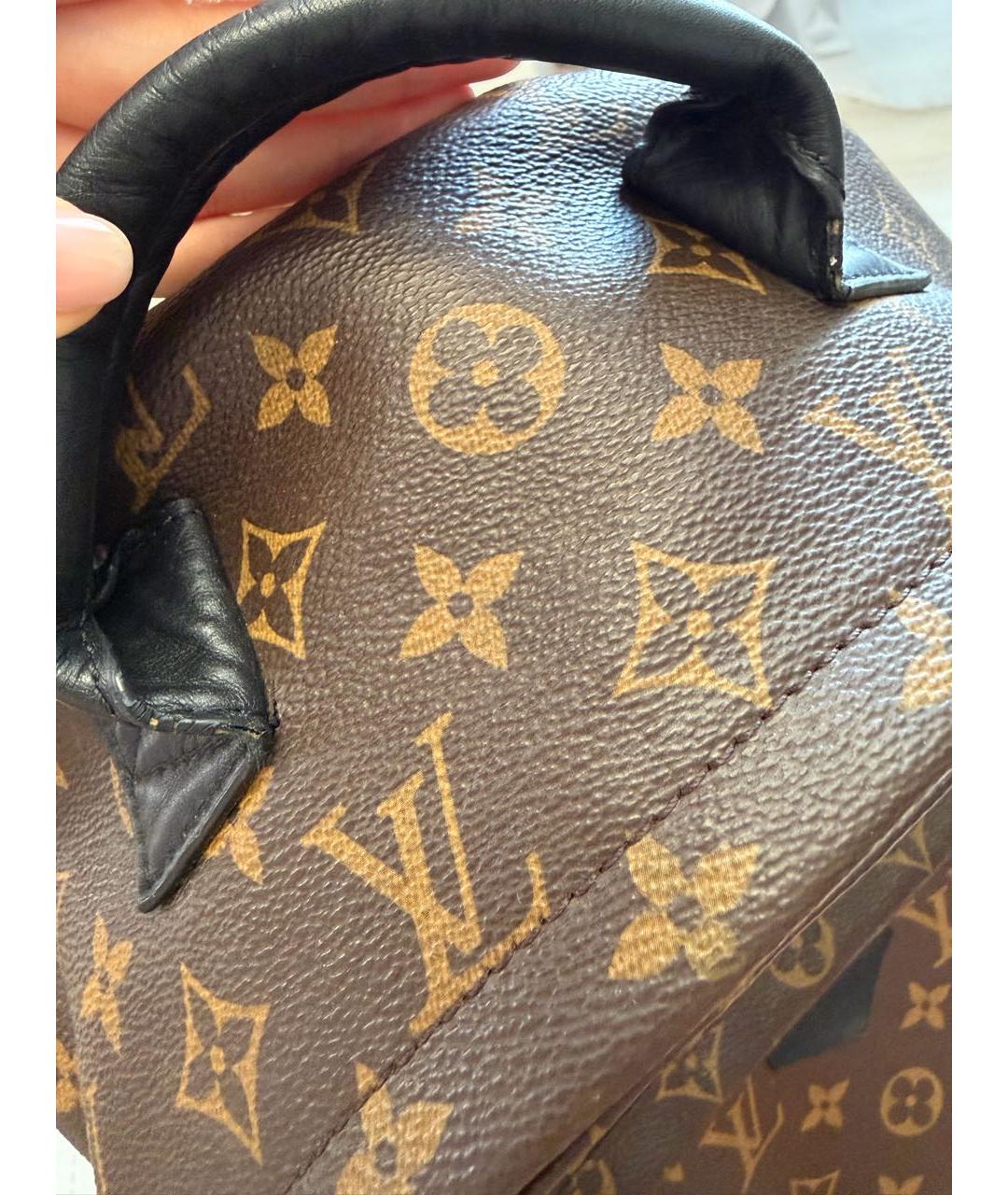 LOUIS VUITTON Коричневый рюкзак, фото 8