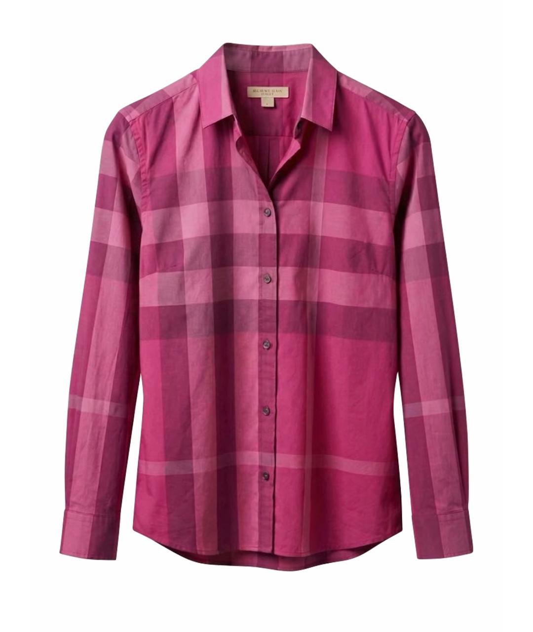 BURBERRY Фуксия хлопковая рубашка, фото 1