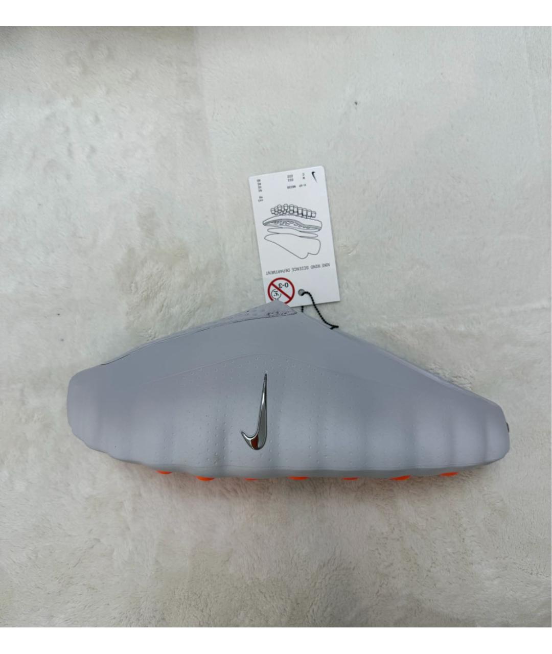 NIKE Серые резиновые шлепанцы, фото 5