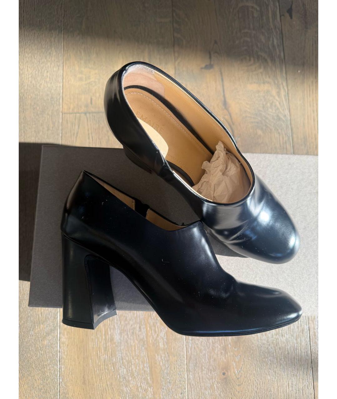 LEMAIRE Черные кожаные туфли, фото 8