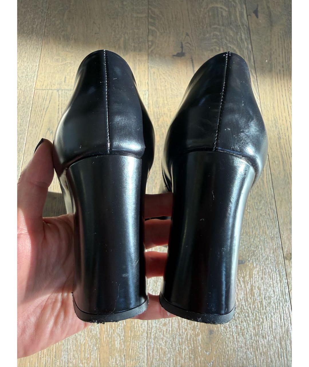 LEMAIRE Черные кожаные туфли, фото 4