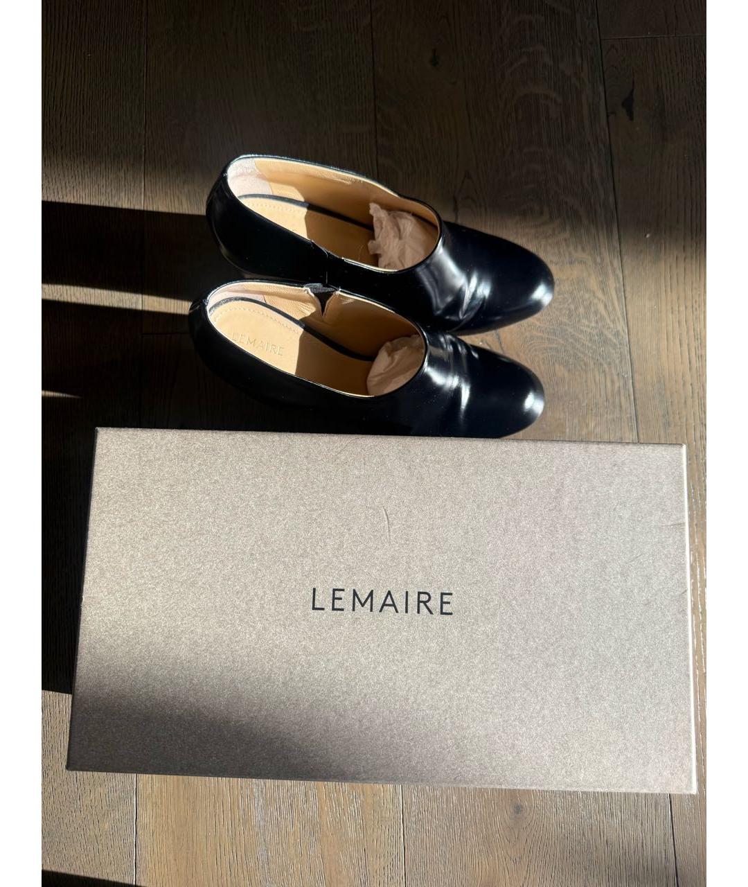 LEMAIRE Черные кожаные туфли, фото 6