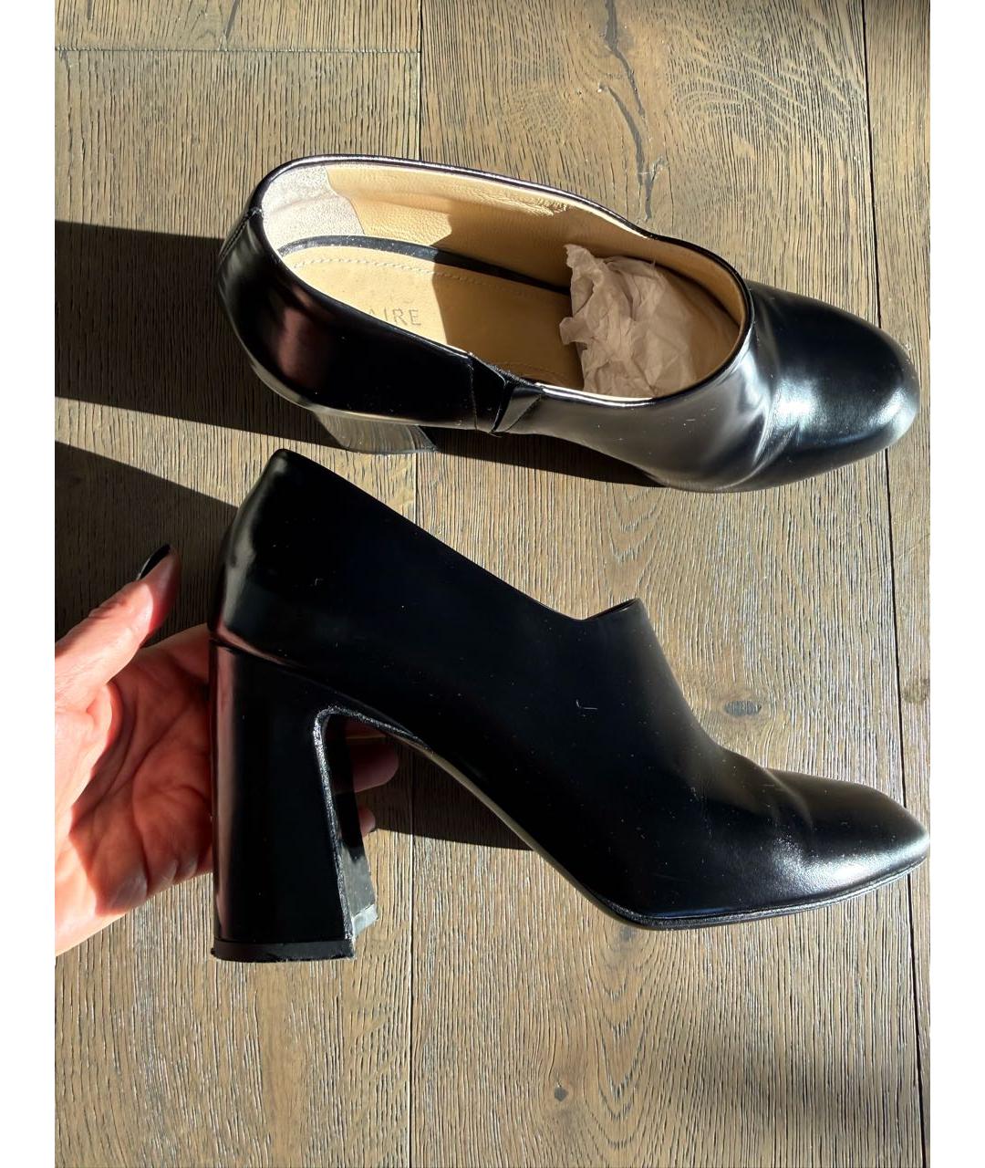LEMAIRE Черные кожаные туфли, фото 9