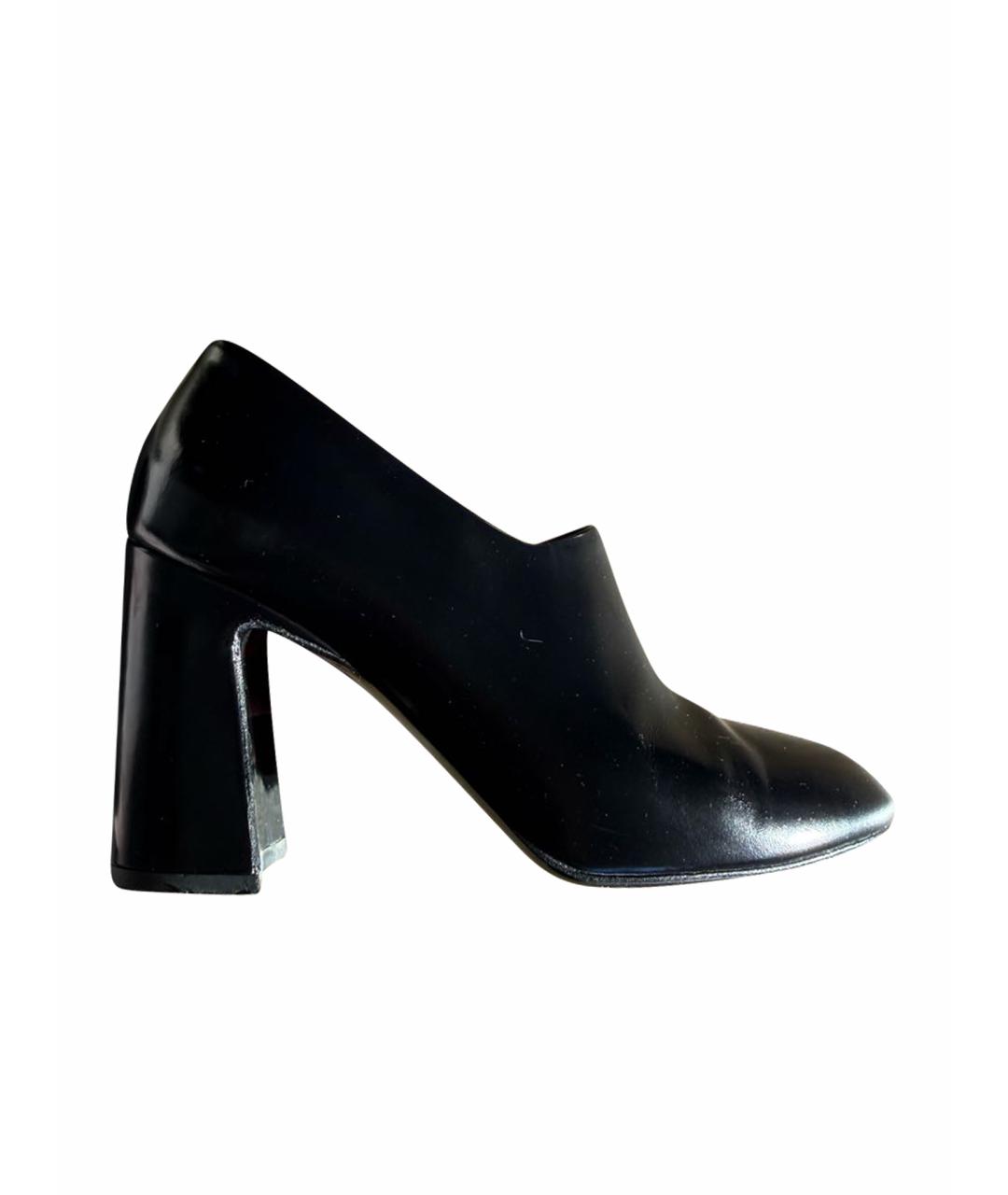 LEMAIRE Черные кожаные туфли, фото 1