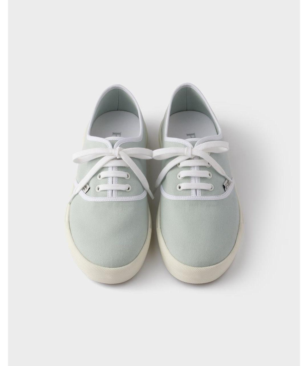 PRADA Голубые кеды, фото 3