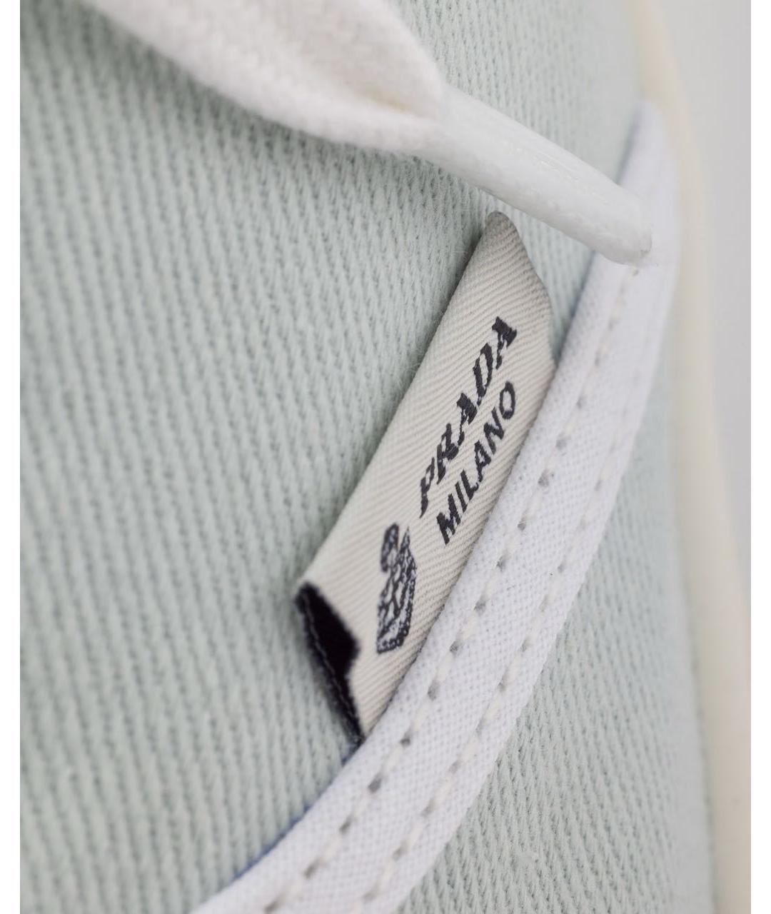 PRADA Голубые кеды, фото 5