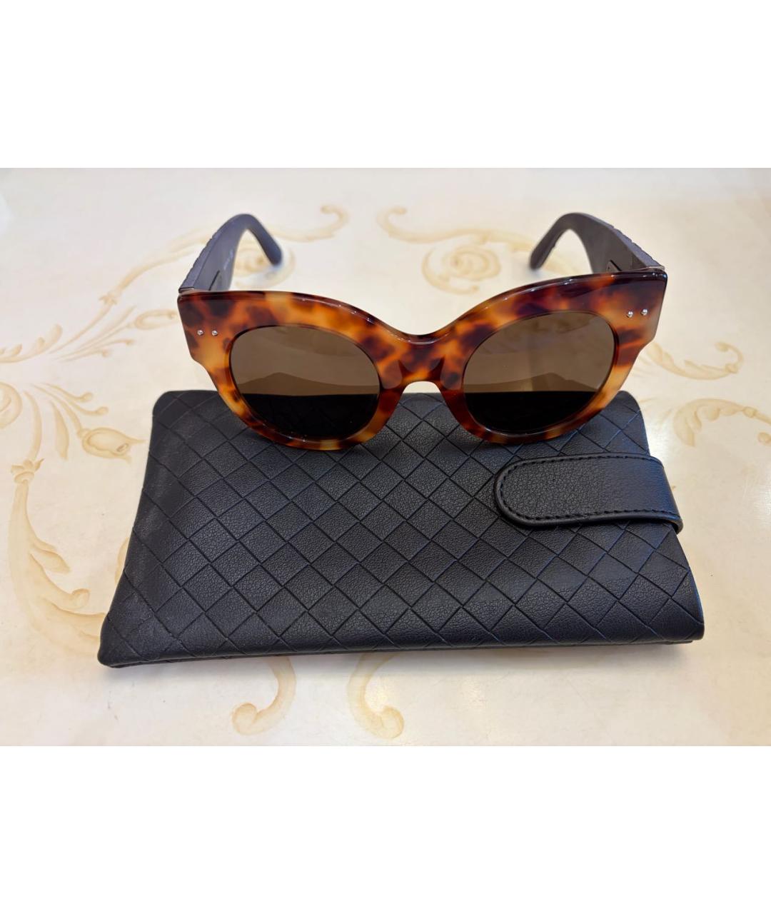 BOTTEGA VENETA Мульти пластиковые солнцезащитные очки, фото 5