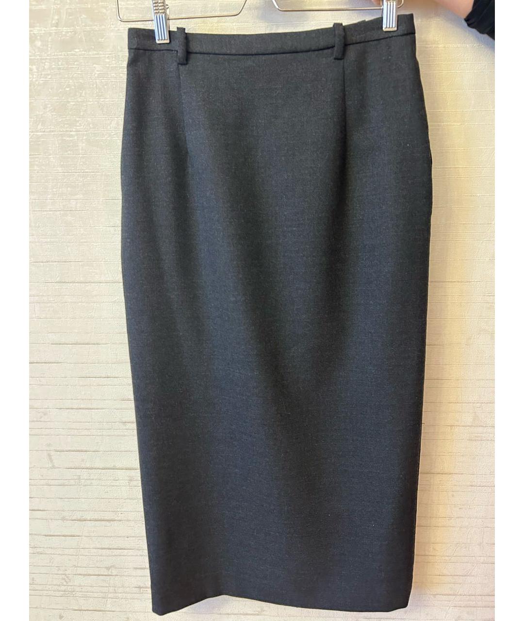 SANDRO Серая полиэстеровая юбка макси, фото 2