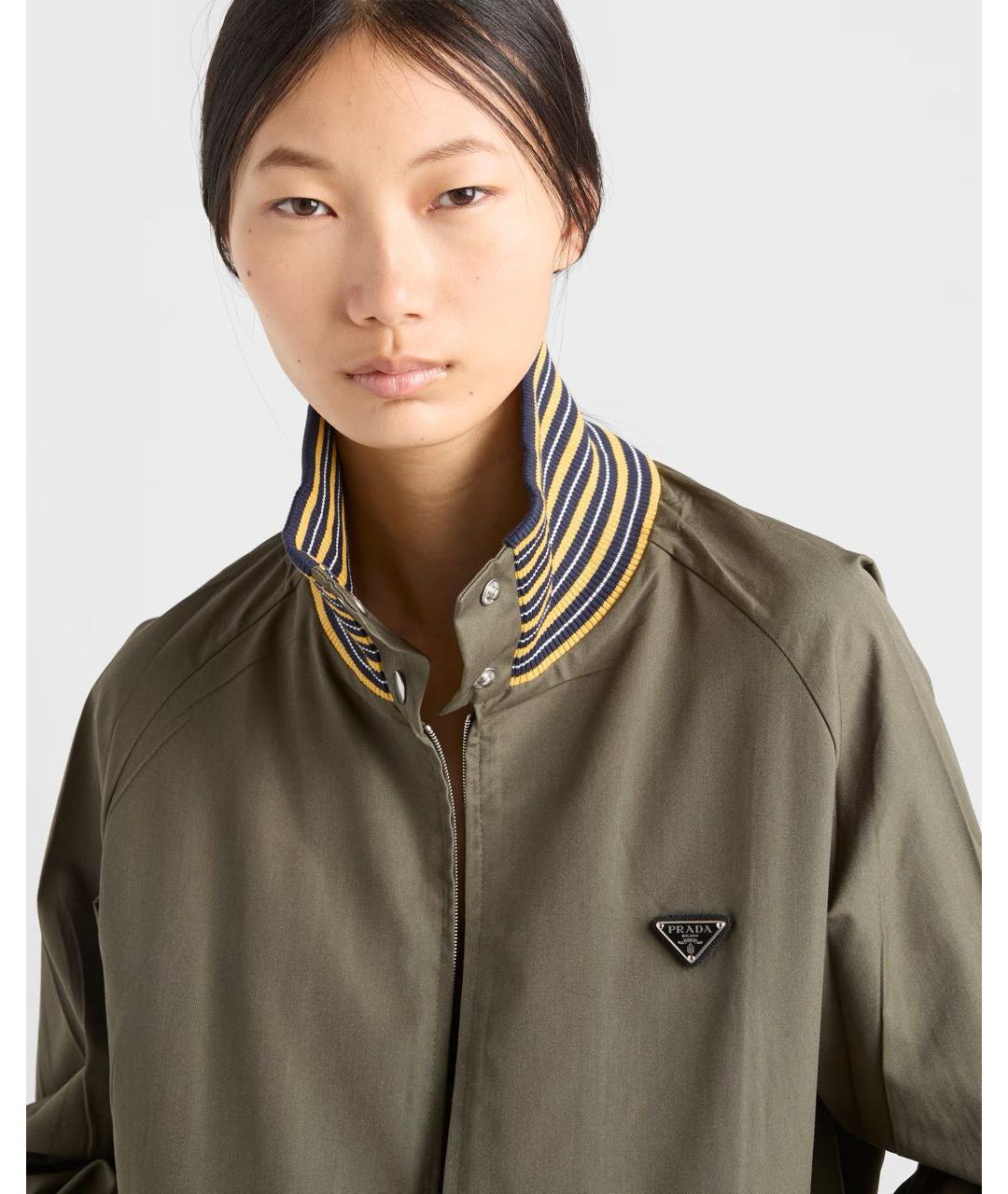 PRADA Хаки спортивная куртка, фото 4