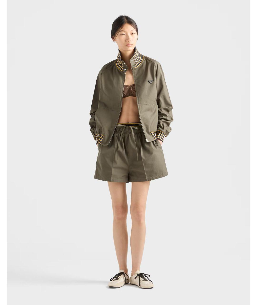 PRADA Хаки спортивная куртка, фото 2