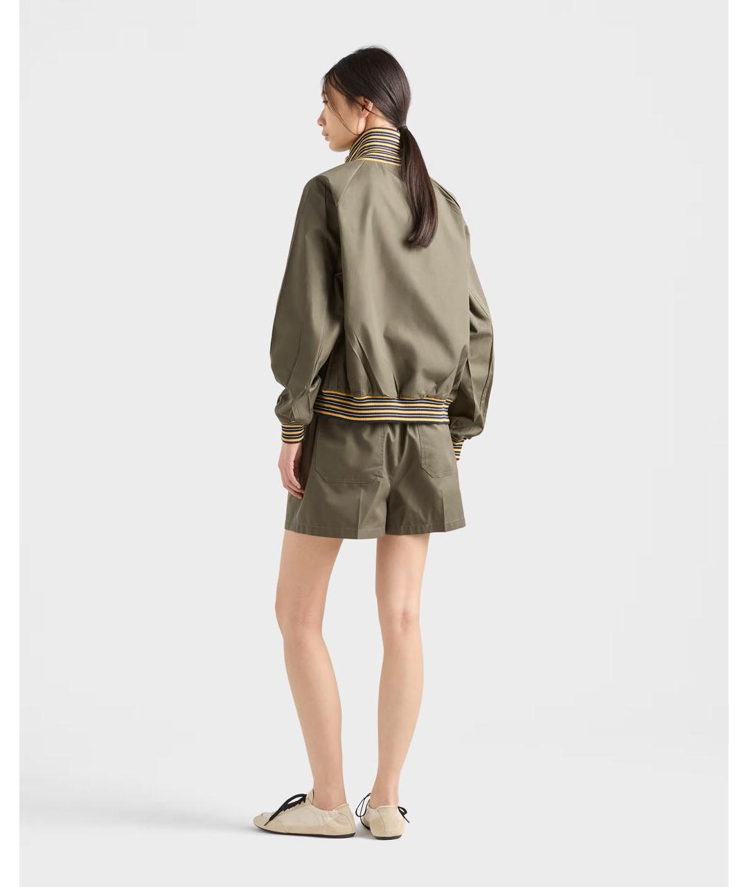 PRADA Хаки спортивная куртка, фото 5