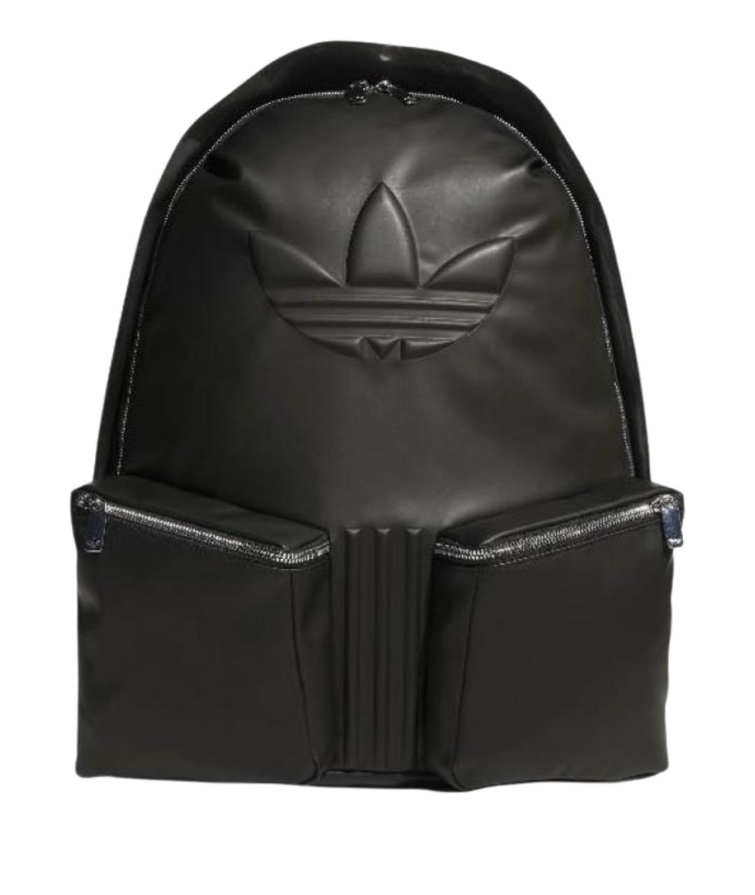 ADIDAS Черный рюкзак из искусственной кожи, фото 1