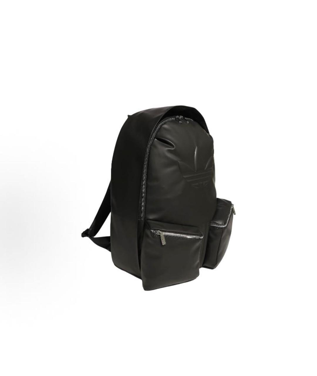 ADIDAS Черный рюкзак из искусственной кожи, фото 2