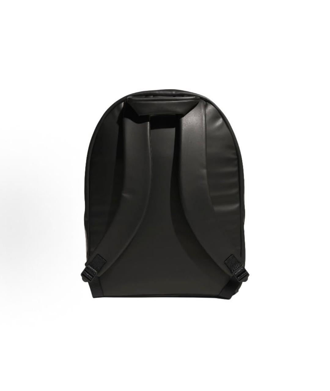 ADIDAS Черный рюкзак из искусственной кожи, фото 3