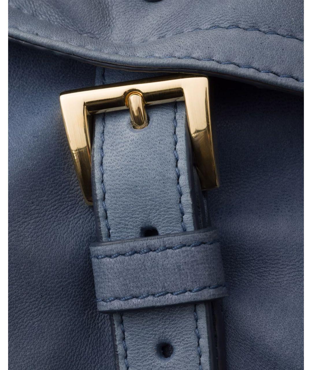 PRADA Синяя кожаная сумка через плечо, фото 7