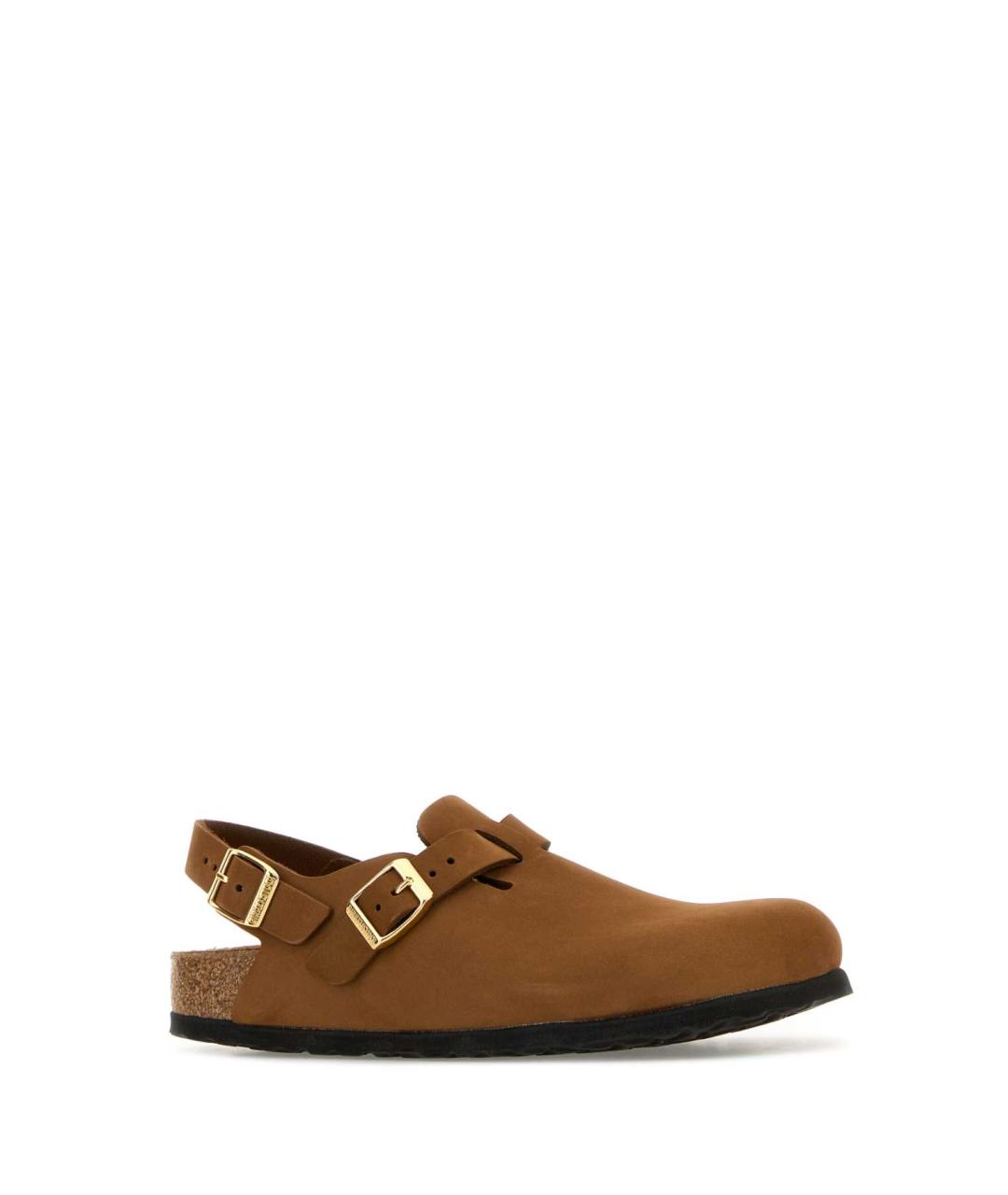 BIRKENSTOCK Коричневые кожаные мюли, фото 2