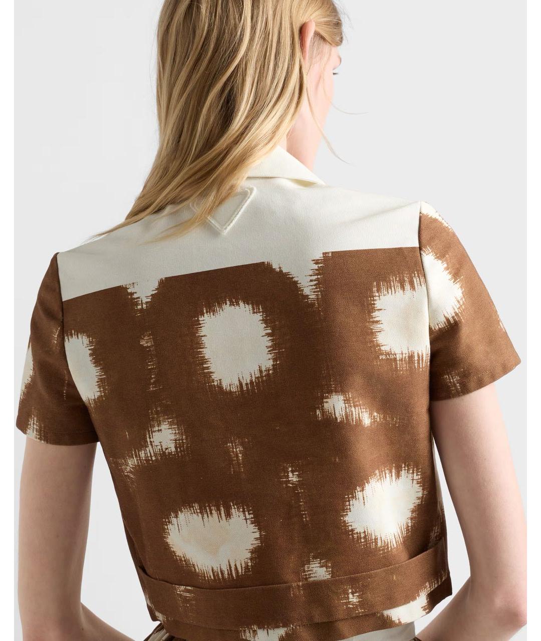 PRADA Коричневая рубашка, фото 4