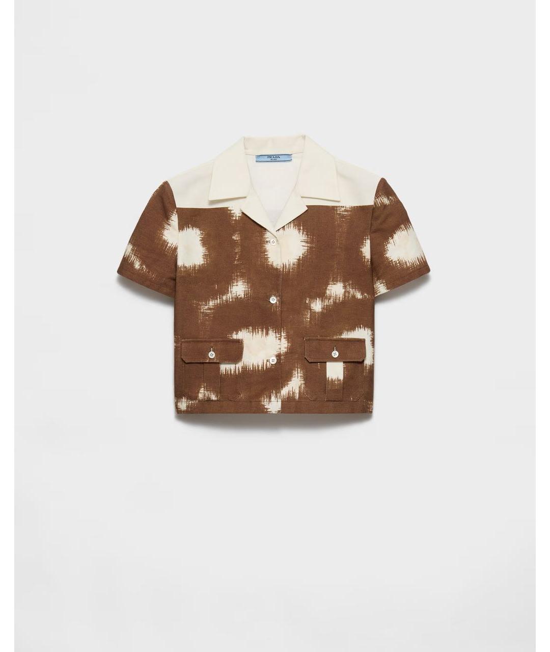 PRADA Коричневая рубашка, фото 6