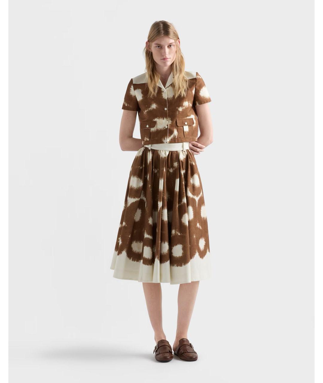 PRADA Коричневая рубашка, фото 2