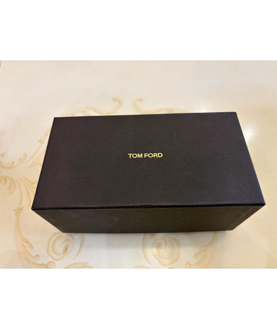 TOM FORD Черные пластиковые солнцезащитные очки, фото 4
