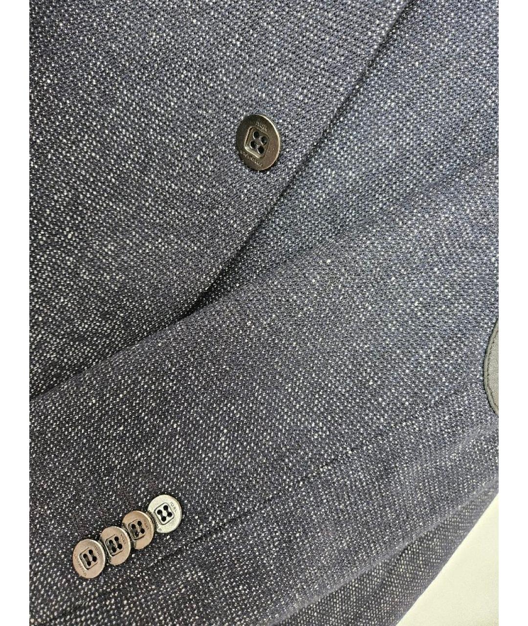 KARL LAGERFELD Темно-синий полиэстеровый пиджак, фото 5