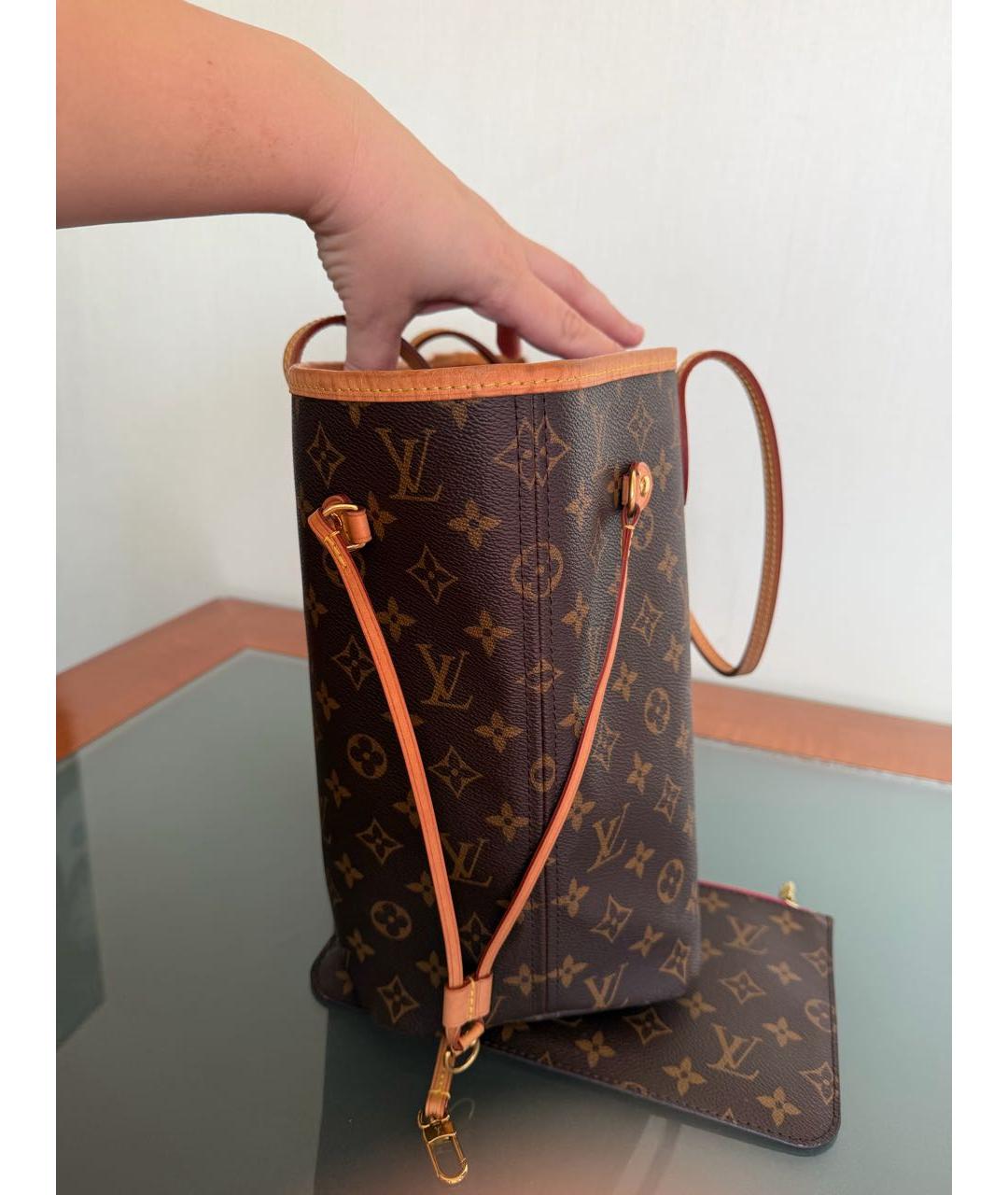 LOUIS VUITTON Коричневая сумка тоут, фото 3