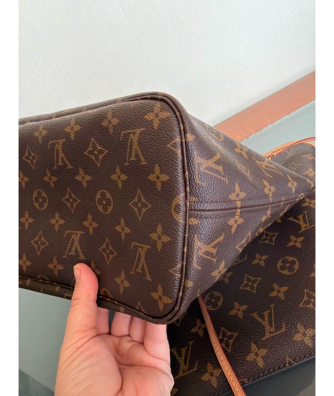 LOUIS VUITTON Коричневая сумка тоут, фото 5