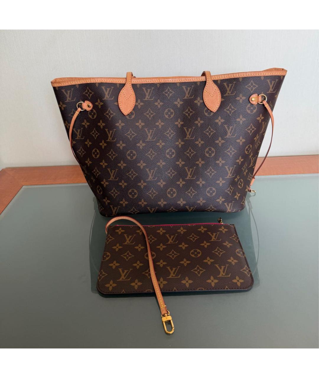 LOUIS VUITTON Коричневая сумка тоут, фото 8