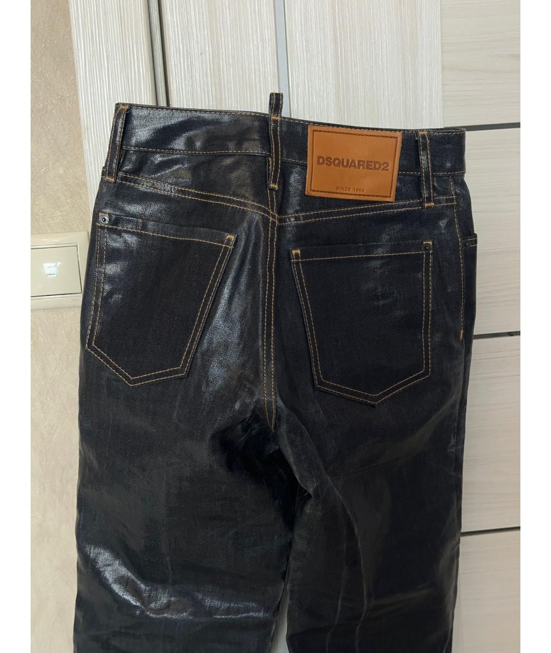 DSQUARED2 Темно-синие прямые джинсы, фото 2