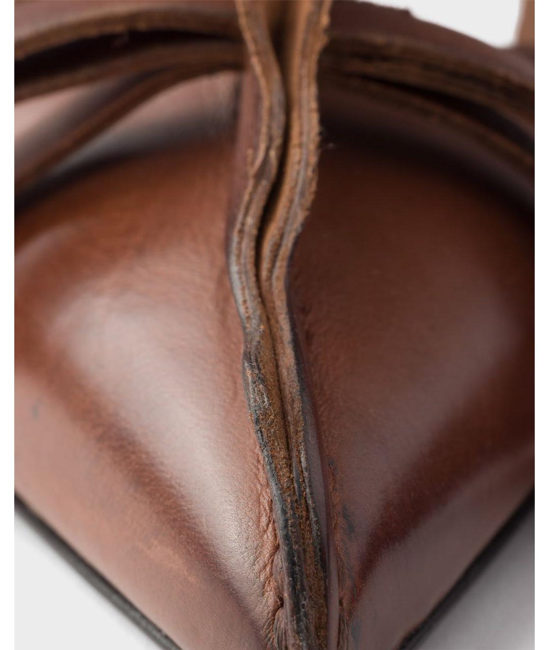 PRADA Коричневые кожаные туфли, фото 5