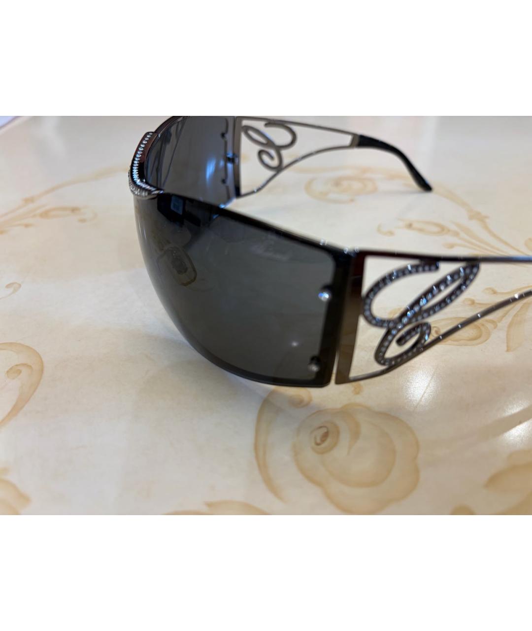 CHOPARD Черные металлические солнцезащитные очки, фото 3