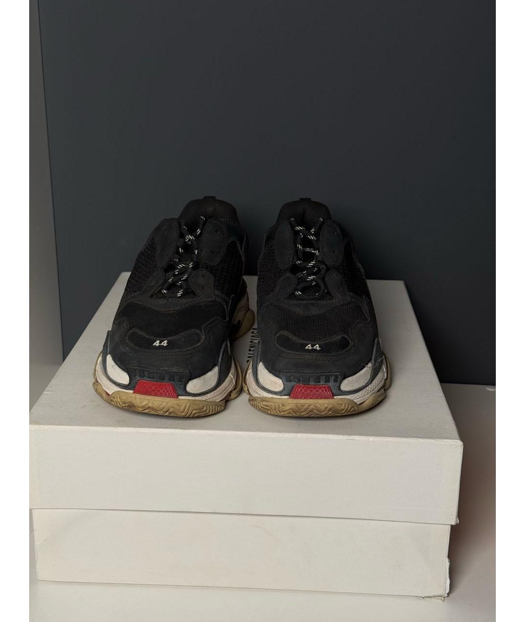 BALENCIAGA Черные высокие кроссовки / кеды, фото 3