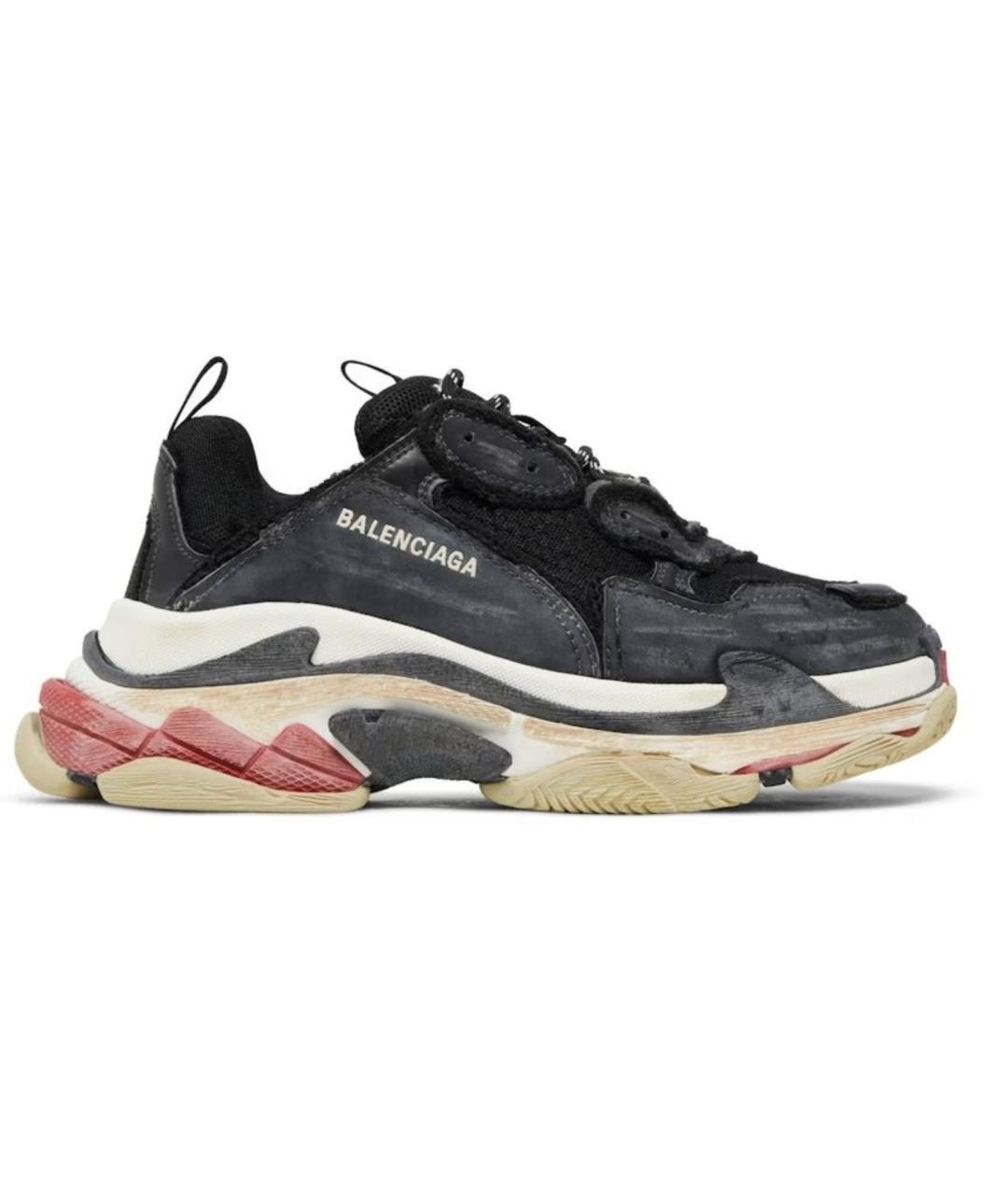 BALENCIAGA Черные высокие кроссовки / кеды, фото 5