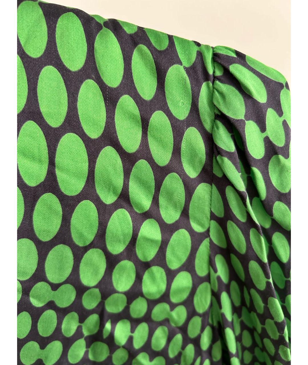 Tara Jarmon Зеленые вискозное повседневное платье, фото 8