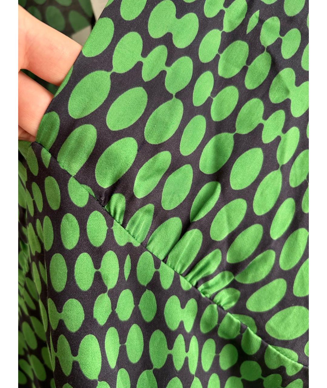 Tara Jarmon Зеленые вискозное повседневное платье, фото 7