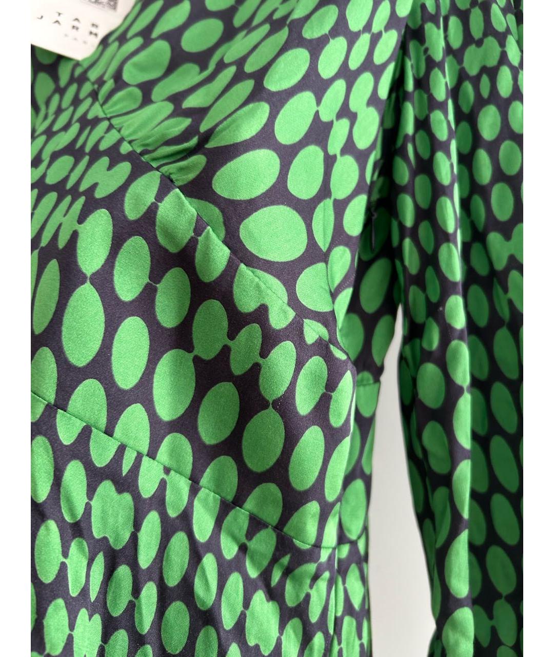 Tara Jarmon Зеленые вискозное повседневное платье, фото 5