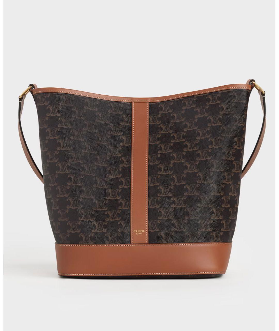 CELINE Коричневая сумка тоут, фото 4