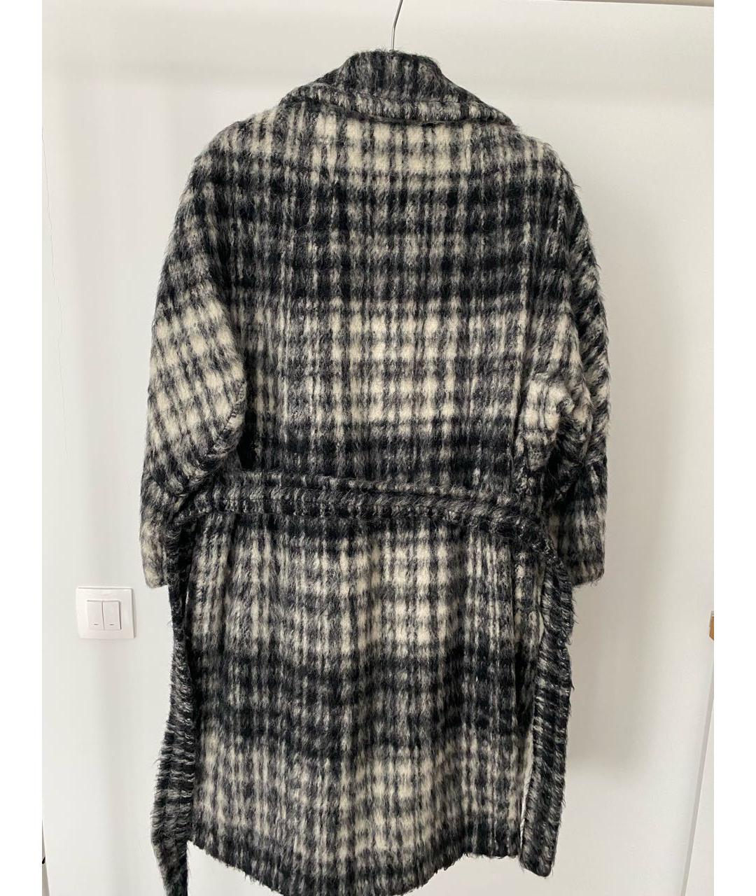 WEEKEND MAX MARA Серое шерстяное пальто, фото 2