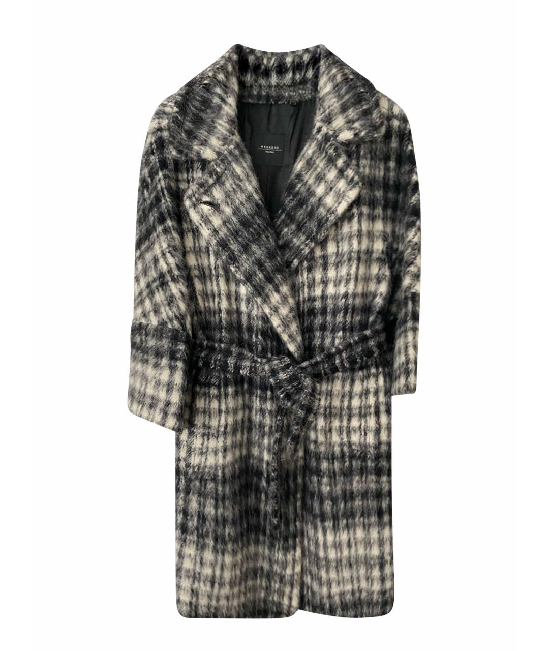 WEEKEND MAX MARA Серое шерстяное пальто, фото 1