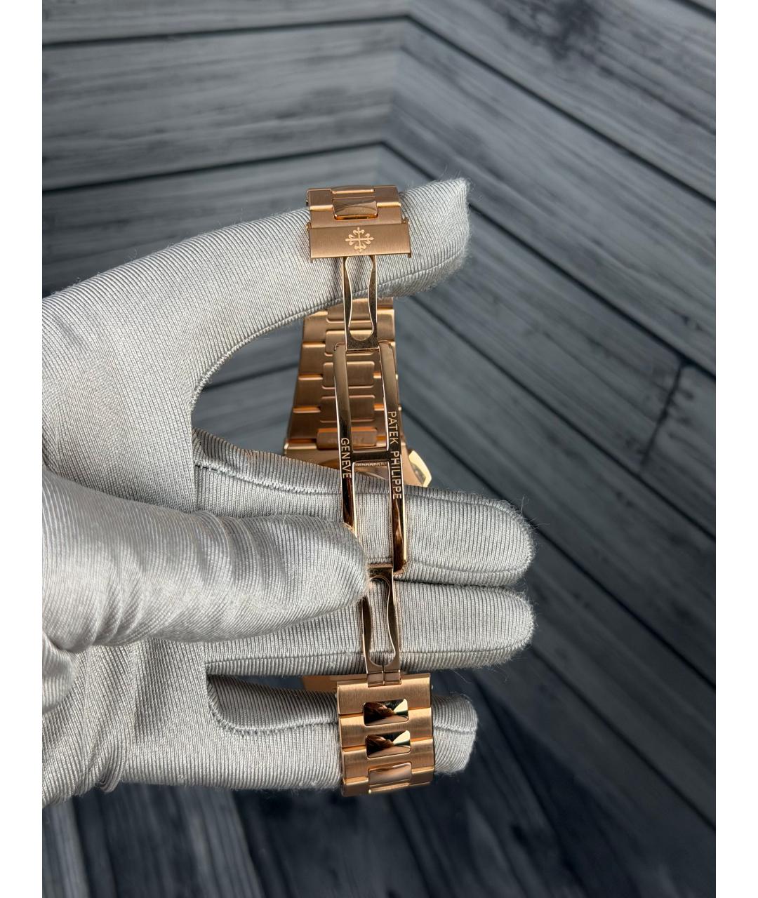 PATEK PHILIPPE Черные часы из розового золота, фото 9