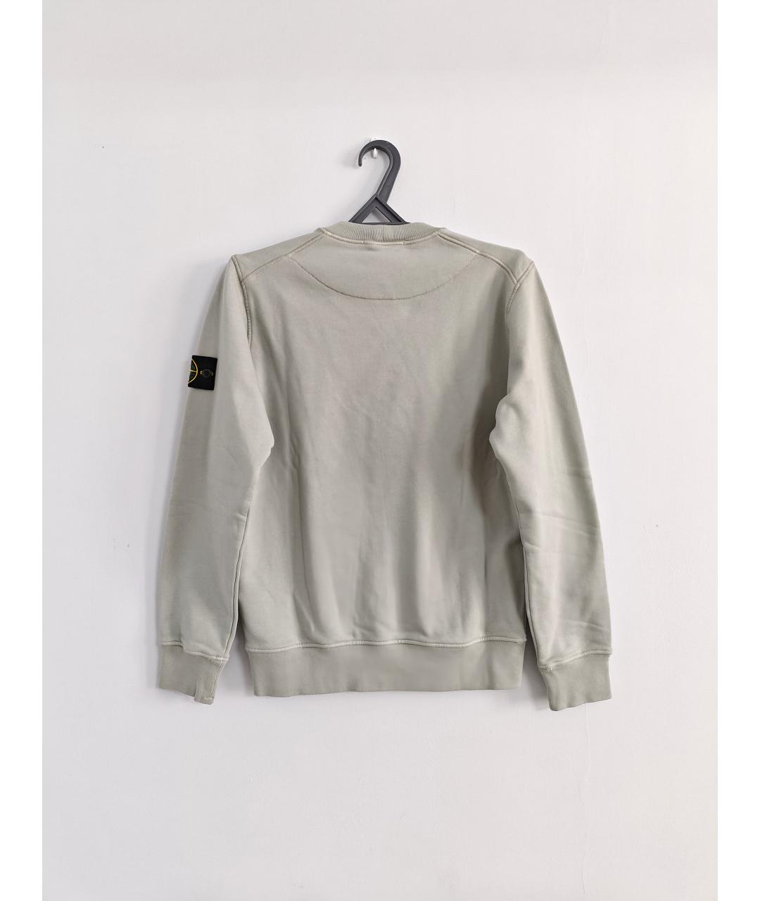 STONE ISLAND Серый хлопковый джемпер / свитер, фото 2