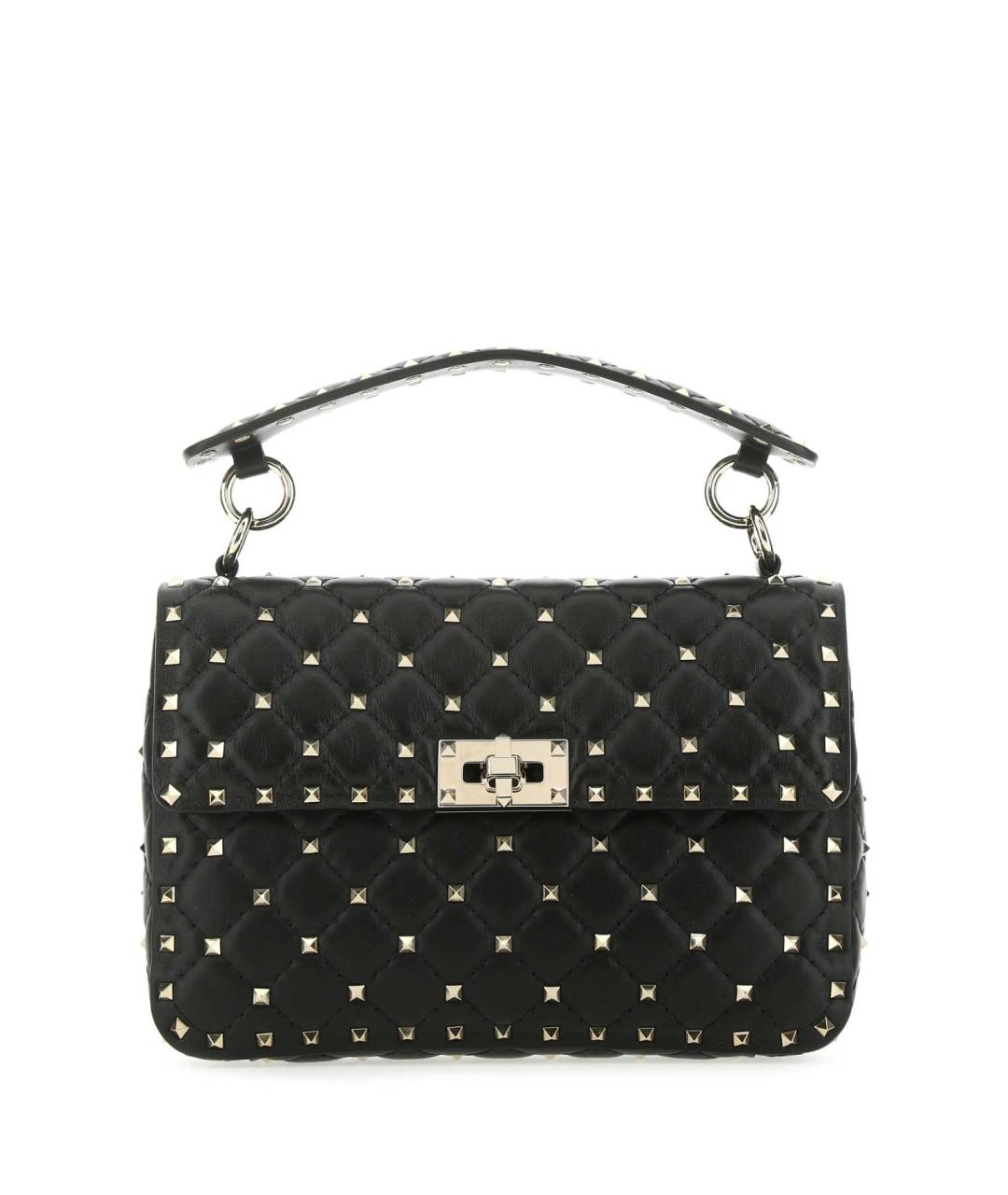 VALENTINO Черная кожаная сумка через плечо, фото 1